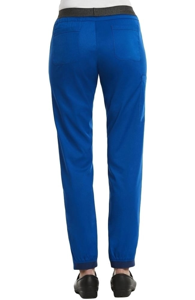 Women's Drawstring Elastic Waistband Cargo Scrub Pant Maevn Uniforms Women's Drawstring Elastic Waistband Cargo Scrub Pant -Silverts-shop 2 mv 6701 650