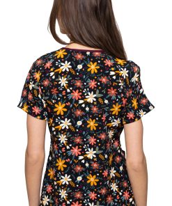 Med Couture Women's Vicky Harvest Floral Print Scrub Top 3 Med Couture Women's Vicky Harvest Floral Print Scrub Top -Silverts-shop 2 pe 8564 print 650 7