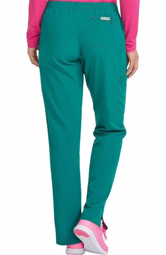 Med Couture Women's Drawstring Cargo Pocket Scrub Pant - Image 2