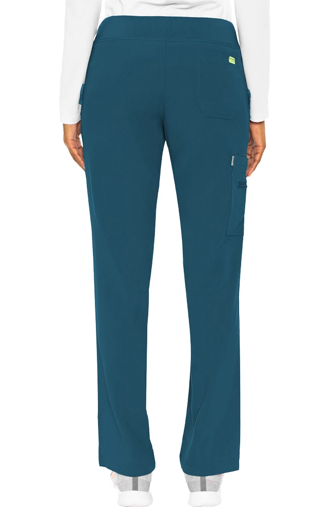 Med Couture Clearance Women's Transformer Knit Waistband Drawstring Scrub Pant - Image 2