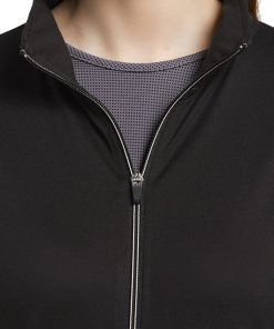 White Cross Women's Sporty Zip Front Solid Scrub Jacket 3 White Cross Women's Sporty Zip Front Solid Scrub Jacket -Silverts-shop 2 wc 452 650