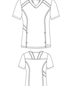 White Cross Women's V-Neck Solid Scrub Top & Jogger Scrub Pant -Silverts-shop 2 wc 5set 650