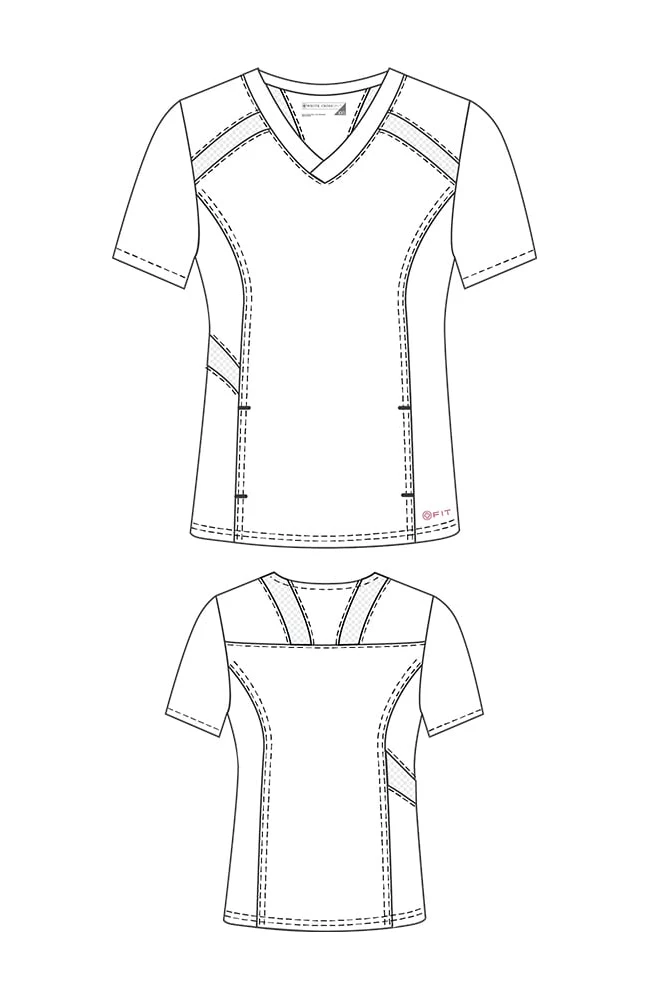 White Cross Women's V-Neck Solid Scrub Top & Jogger Scrub Pant - Image 2