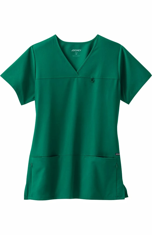Jockey Scrubs Clearance Women's 6 Pocket Solid Scrub Top - Image 2