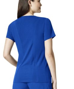 WonderWink Clearance Women's Flex Back Solid Scrub Top 3 WonderWink Clearance Women's Flex Back Solid Scrub Top -Silverts-shop 2 wk 6129 clearance 650