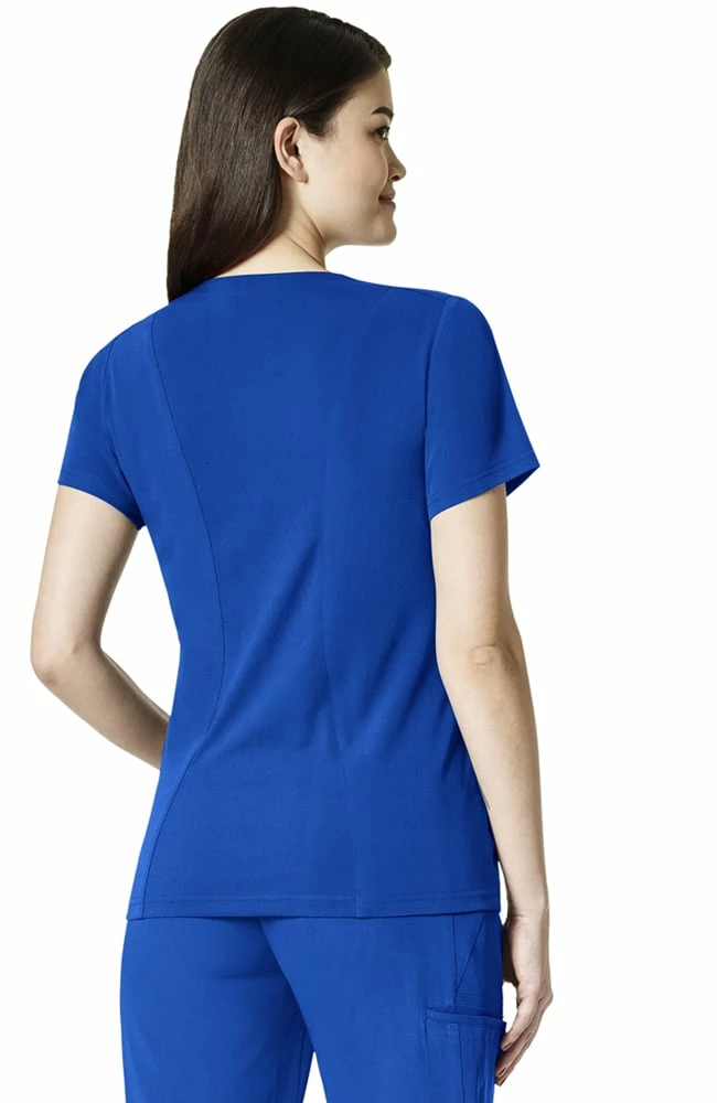 WonderWink Clearance Women's Flex Back Solid Scrub Top - Image 2