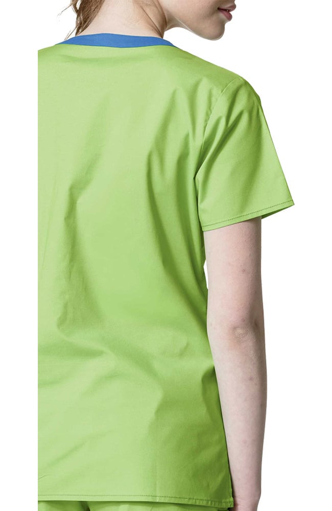 WonderWink Clearance Women's Patience Curved Notch Solid Scrub Top 4 WonderWink Clearance Women's Patience Curved Notch Solid Scrub Top - Image 2