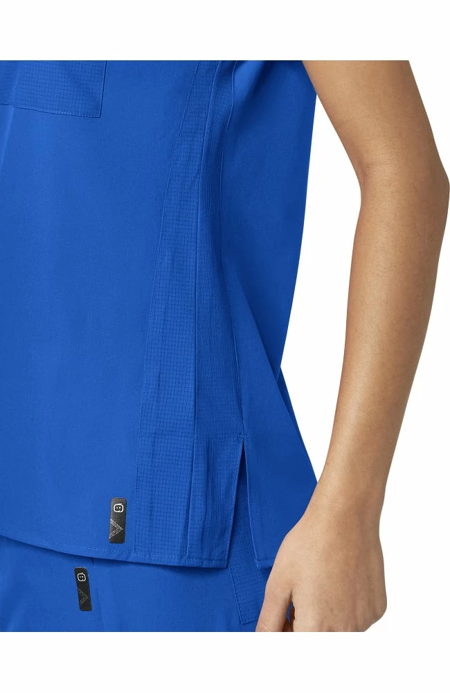 WonderWink Clearance Women's Single Pocket Solid Scrub Top - Image 2