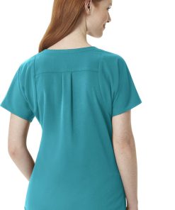 WonderWink Clearance Women's Dolman Solid Scrub Top 3 WonderWink Clearance Women's Dolman Solid Scrub Top -Silverts-shop 2 wk 6329 clearance 650