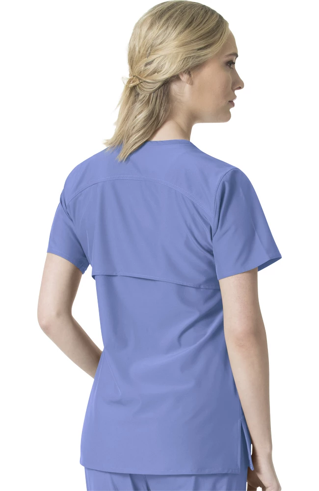 Carhartt Clearance Women's Multi Pocket V-Neck Solid Scrub Top - Image 2