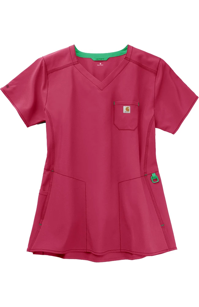 Carhartt Women's Peplum Solid Scrub Top - Image 2