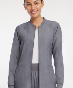AllHeart Clearance Women's Warm-Up Solid Scrub Jacket 10 AllHeart Clearance Women's Warm-Up Solid Scrub Jacket -Silverts-shop 3 ah ls7200 clearance 650
