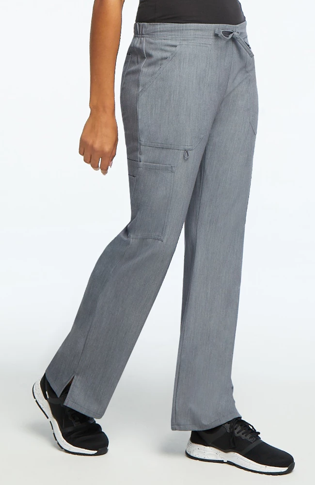 AllHeart Clearance Women's V-Neck Solid Scrub Top & Cargo Scrub Pant Set - Image 3