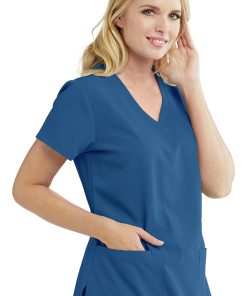 Grey's Anatomy Clearance Women's V-Neck Solid Scrub Top -Silverts-shop 3 bc 2115 clearance 650