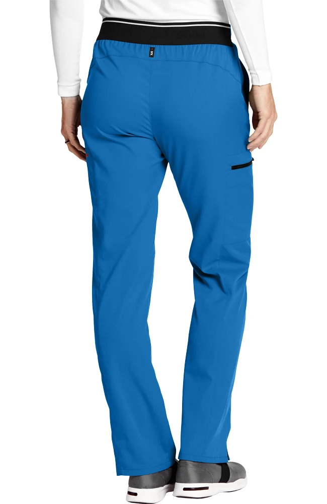 Grey's Anatomy Women's Solid Scrub Top & Kim Colorblock Scrub Pant - Image 3