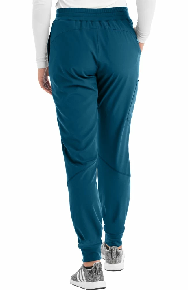 Barco One Women's Racer Solid Scrub Top & Boost Jogger Scrub Pant - Image 3