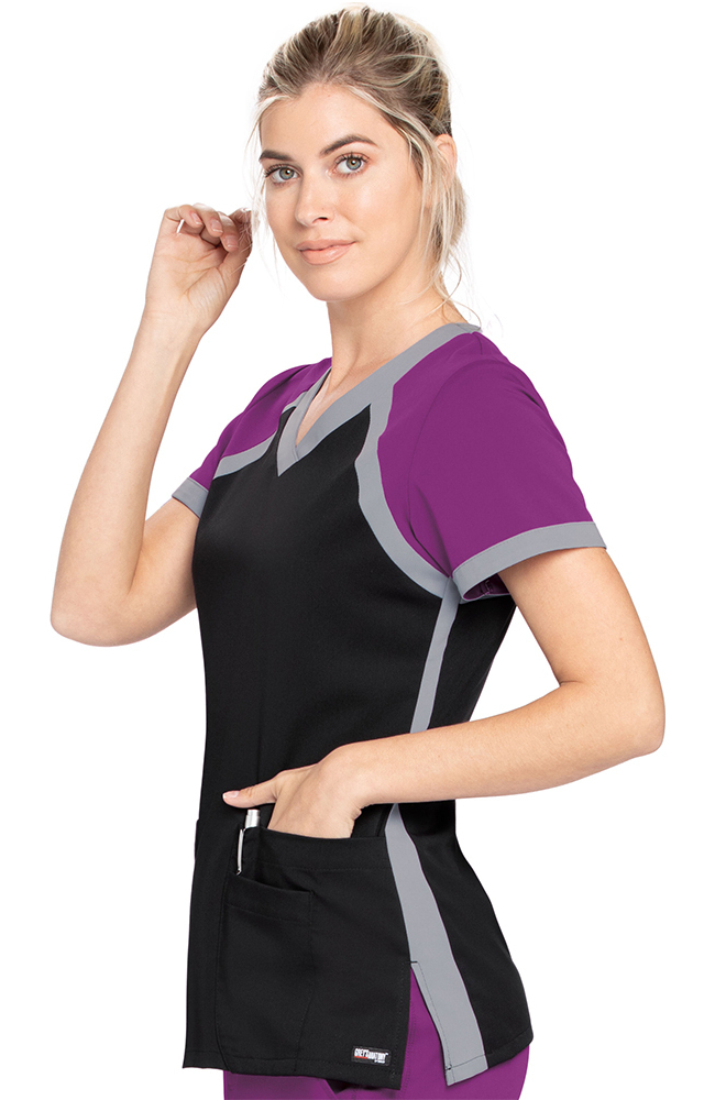 Clearance Women's Scuba Solid Scrub Top Grey's Anatomy Clearance Women's Scuba Solid Scrub Top -Silverts-shop 3 bc 41435s clearance 650