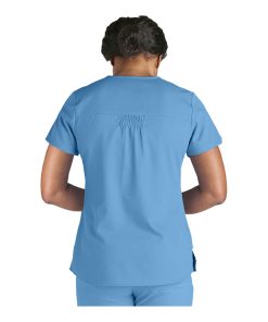 Grey's Anatomy Clearance Women's V-Neck Shirred Back Solid Scrub Top 4 Grey's Anatomy Clearance Women's V-Neck Shirred Back Solid Scrub Top -Silverts-shop 3 bc 71166 clearance 650