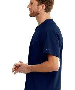 Barco One Clearance Men's Vortex Solid Scrub Top -Silverts-shop 3 bc bot040 clearance 650