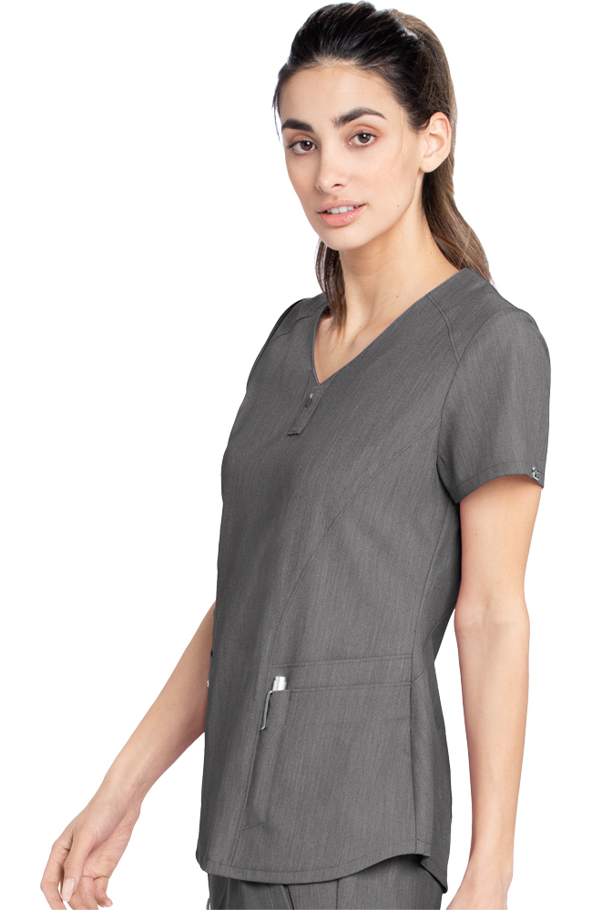 Women's London Solid Scrub Top Grey's Anatomy Women's London Solid Scrub Top -Silverts-shop 3 bc gnt086 650