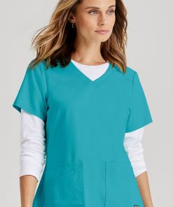 Grey's Anatomy Clearance Women's V-Neck Solid Scrub Top 4 Grey's Anatomy Clearance Women's V-Neck Solid Scrub Top -Silverts-shop 3 bc grs011 clearance 650