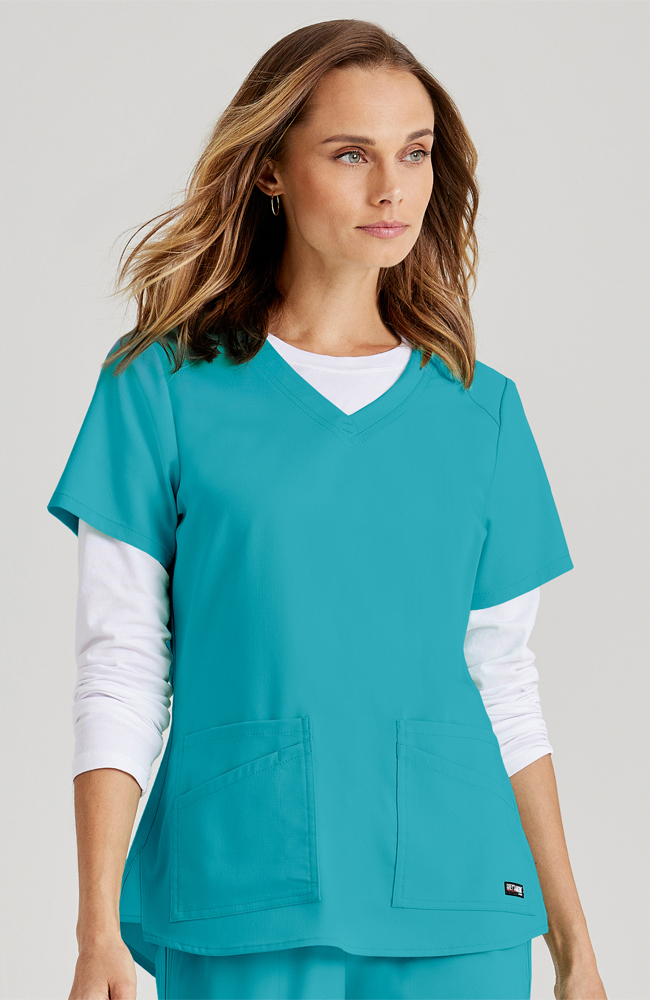 Clearance Women's V-Neck Solid Scrub Top Grey's Anatomy Clearance Women's V-Neck Solid Scrub Top -Silverts-shop 3 bc grs011 clearance 650