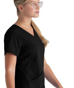 Grey's Anatomy Women's Serena V-Neck Solid Scrub Top 4 Grey's Anatomy Women's Serena V-Neck Solid Scrub Top -Silverts-shop 3 bc grst045 650