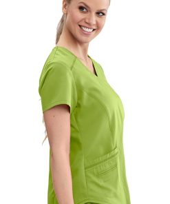 Grey's Anatomy Clearance Women's Avana Solid Scrub Top -Silverts-shop 3 bc grt122 clearance 650