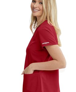 Skechers Women's Focus Solid Scrub Top -Silverts-shop 3 bc skt025 650