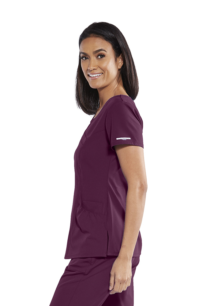 Women's Charge Surplice Solid Scrub Top Skechers Women's Charge Surplice Solid Scrub Top -Silverts-shop 3 bc skt064 650