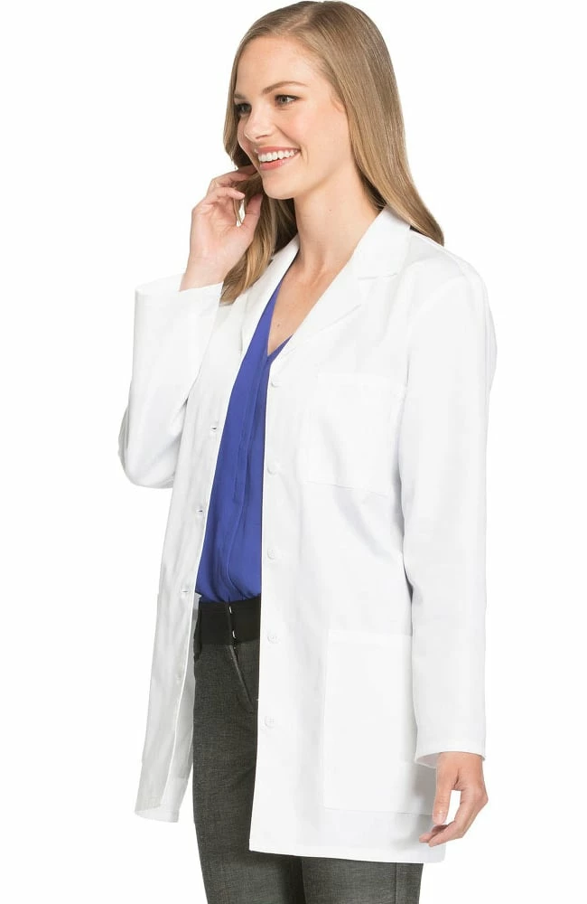 Cherokee Women's Notched Lapel 32" Lab Coat - Image 3