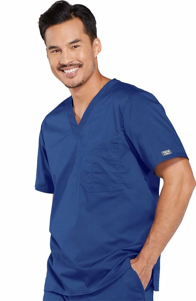 Cherokee Workwear Clearance Men's V-Neck Solid Scrub Top - Image 3