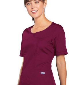 Cherokee Workwear Clearance Women's Novelty V-Neck Solid Scrub Top 4 Cherokee Workwear Clearance Women's Novelty V-Neck Solid Scrub Top -Silverts-shop 3 ck 4746 clearance 650