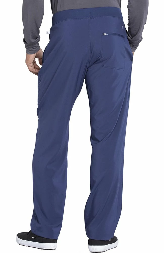 Cherokee Clearance Men's Tapered Leg Knit Waistband Drawstring Scrub Pant - Image 3