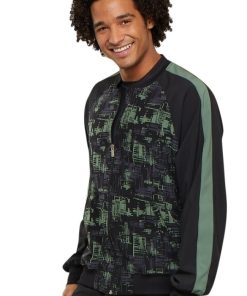 Cherokee Clearance Men's Zip Front Abstract Print Scrub Jacket 4 Cherokee Clearance Men's Zip Front Abstract Print Scrub Jacket -Silverts-shop 3 ck ck311 printclearance 650