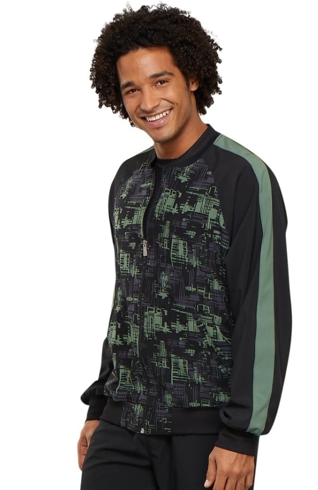 Clearance Men's Zip Front Abstract Print Scrub Jacket Cherokee Clearance Men's Zip Front Abstract Print Scrub Jacket -Silverts-shop 3 ck ck311 printclearance 650