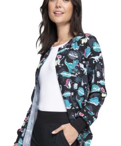 Cherokee Clearance Women's I'm A Dentisaurus Print Jacket 4 Cherokee Clearance Women's I'm A Dentisaurus Print Jacket -Silverts-shop 3 ck ck321 printclearance 650