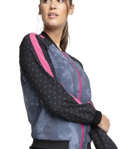 Cherokee Clearance Women's Don't Look Back Print Scrub Jacket -Silverts-shop 3 ck ck324 printclearance 650