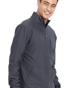 Cherokee Men's Zip Front Solid Scrub Jacket -Silverts-shop 3 ck ck399 650