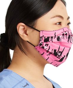 Cherokee Women's Reversible A Hopeful Hearts & Mr. Purr-fect Print Face Mask -Silverts-shop 3 ck ck508h1 650