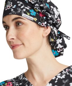 Cherokee Women's Bouffant Scroll For It Print Scrub Hat 4 Cherokee Women's Bouffant Scroll For It Print Scrub Hat -Silverts-shop 3 ck ck514 print 650