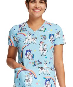 Cherokee Women's Rainbow Mamas Print Scrub Top 4 Cherokee Women's Rainbow Mamas Print Scrub Top -Silverts-shop 3 ck ck637 print 650