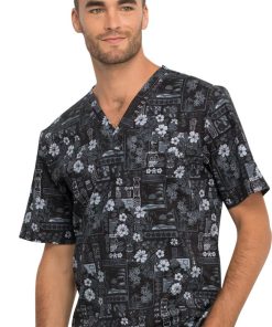 Cherokee Clearance Men's Its Tiki Time Print Scrub Top 9 Cherokee Clearance Men's Its Tiki Time Print Scrub Top -Silverts-shop 3 ck ck675 printclearance 650