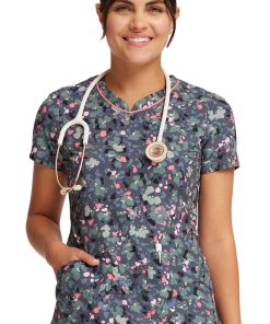 Cherokee Women's What The Speck? Print Scrub Top 4 Cherokee Women's What The Speck? Print Scrub Top -Silverts-shop 3 ck ck678 print 650