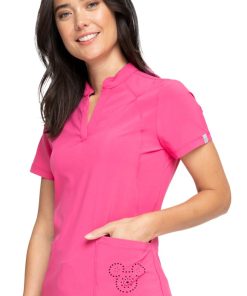 Cherokee Clearance Women's Mock Neck Solid Scrub Top -Silverts-shop 3 ck ck721a clearance 650