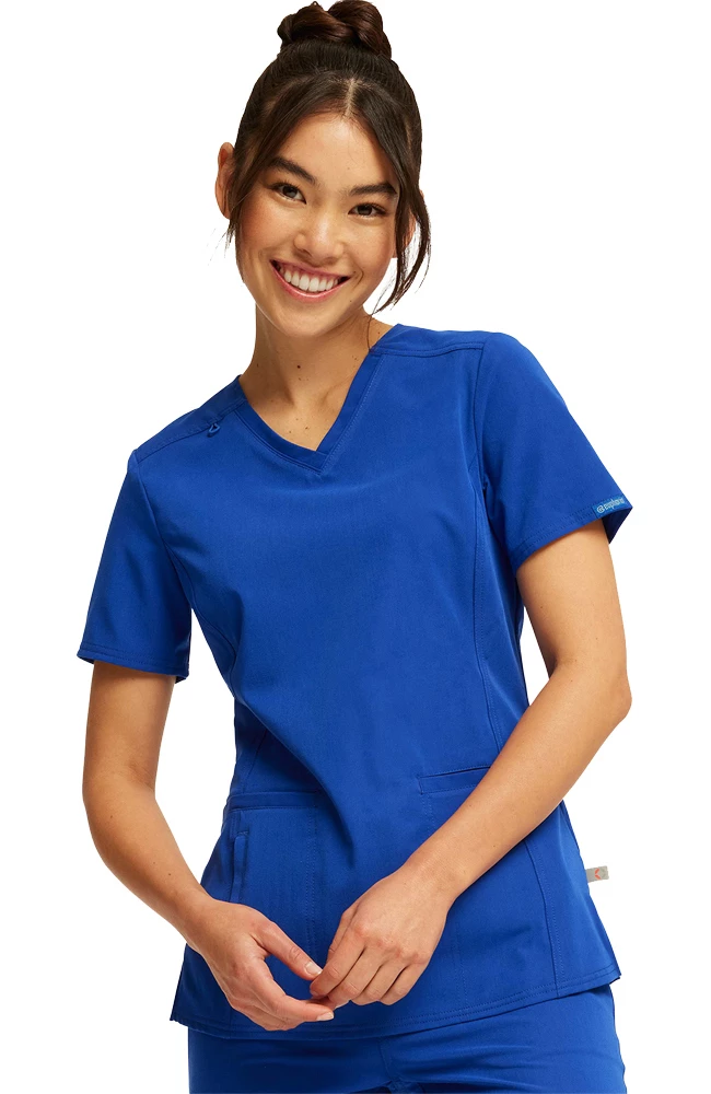 Cherokee Clearance Women's Solid Scrub Top - Image 3