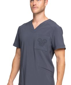 Cherokee Clearance Men's V-Neck Solid Scrub Top -Silverts-shop 3 ck ck904a clearance 650