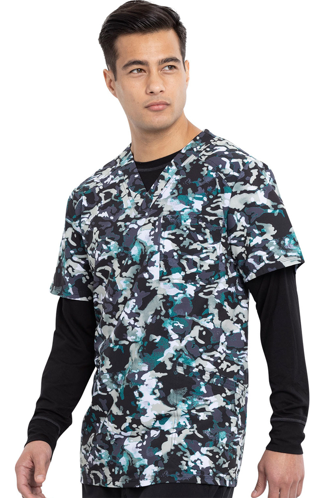 Clearance Men's Cool Down Camo Print Scrub Top Cherokee Clearance Men's Cool Down Camo Print Scrub Top -Silverts-shop 3 ck ck920 printclearance 650