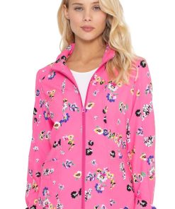 Heartsoul Clearance Women's Warm Up Flowering Fields Print Scrub Jacket -Silverts-shop 3 ck hs301 printclearance 650