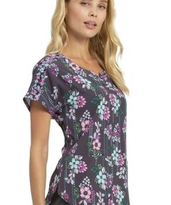Heartsoul Clearance Women's Midnight Garden Party Print Scrub Top -Silverts-shop 3 ck hs686 printclearance 650 1